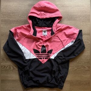 Adidas Quarter Zip Windbreaker Jacket